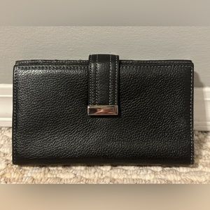 Danier Leather Wallet, Black